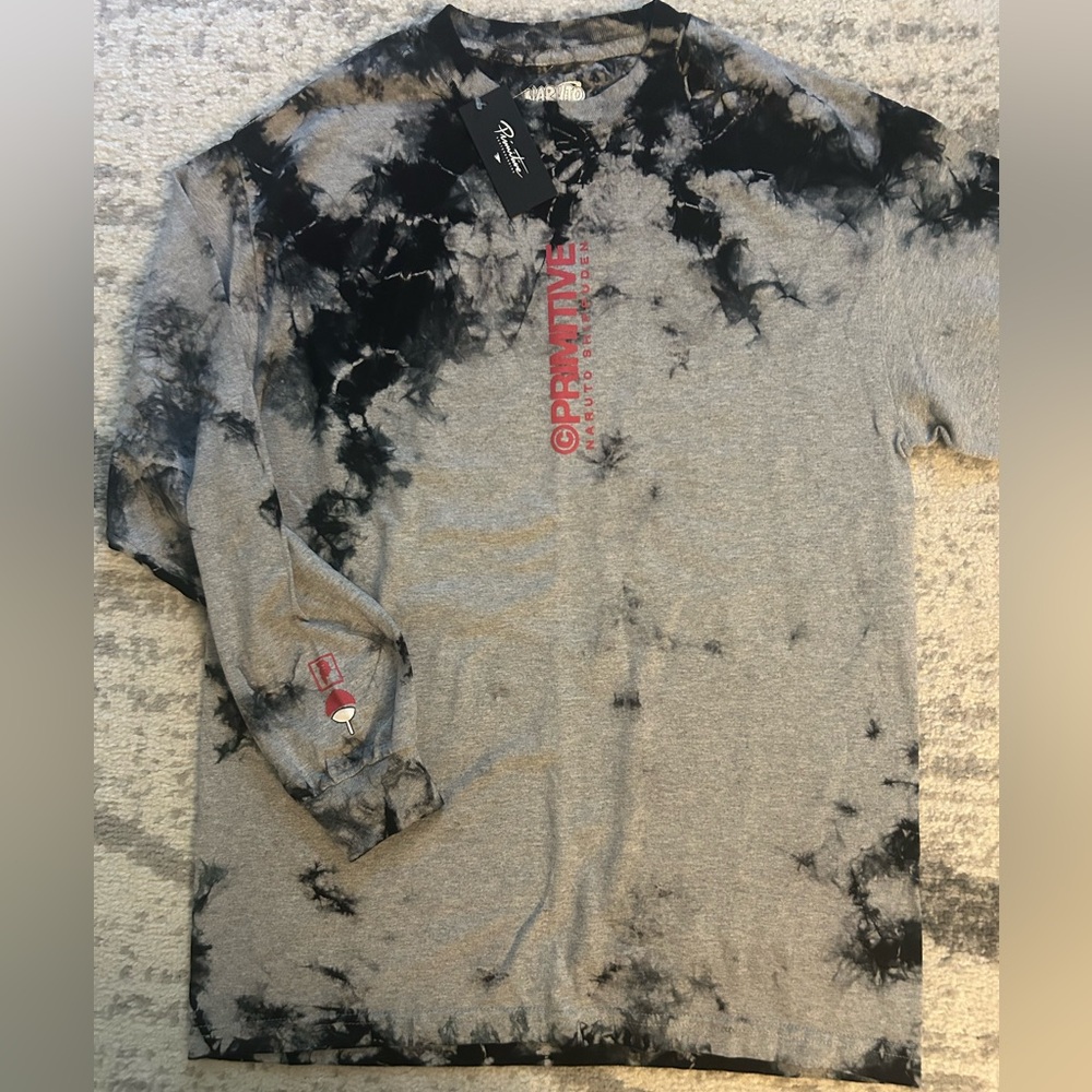 Primitive Naruto Shippuden Obito Tie Dye Shirt LS